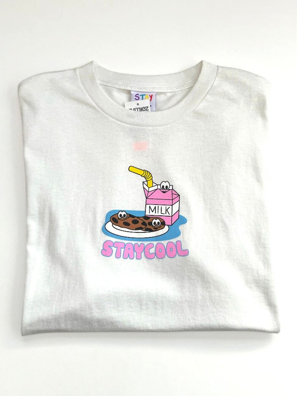 Stay Cool NYC Cookies & Milk L Lg T Shirt NWT Skateboarding Streetwear  Zumiez